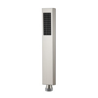 Pommeau de douche à effet pluie moderne en acier inoxydable 304 brossé, finition chromée, kit de douche chaud/froid