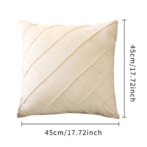 <span class=keywords><strong>Housse</strong></span> <span class=keywords><strong>de</strong></span> coussin <span class=keywords><strong>rouge</strong></span> pays-bas velours maison salon oreiller doux couleur unie décoratif rayé coussin pour canapé canapé - Product Image 5
