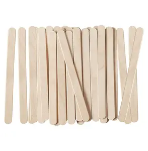 Palos de paleta multiusos de madera personalizados para manualidades, cera de hielo, cera, cera, Depilador de lengua, palos de bambú, venta directa de fábrica