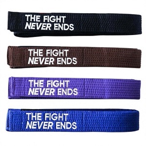 Cinturón de Jiu-jitsu Brasileño de Tela de Algodón Tejida con Perlas de Alta Calidad con Logotipo Personalizado, Calidad Premium - Product Image 1