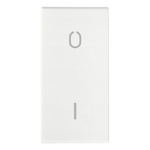 Interrupteur mural blanc avec symbole O I, longueur 1 m, hauteur 4,42 po, profondeur 0,67 po - Product Image 1