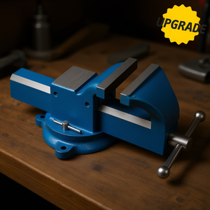 Tornillo de Banco Giratorio de Acero Fervi de 6 Pulgadas, Tornillo de Banco de Alta Resistencia con Mordaza Ajustable para Uso en Taller - Product Image 3