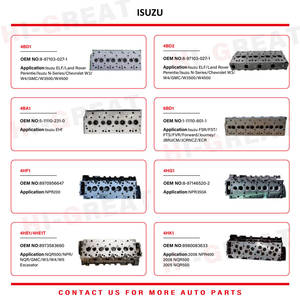 Nueva Cabeza de Cilindro de Motor 8973559709 8973559709 8981756060 3.0L Diésel 4JJ1-TC 4JJ1E4C-L para Isuzu ELF D-MAX I Forward - Product Image 6