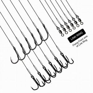 Ensemble de pêche 1/0 4X Trebles 36,5 pouces en fil d'acier inoxydable pour la pêche <span class=keywords><strong>au</strong></span> bar en rive, la pêche <span class=keywords><strong>au</strong></span> poisson-chat, <span class=keywords><strong>au</strong></span> <span class=keywords><strong>brochet</strong></span>, <span class=keywords><strong>au</strong></span> muskie et <span class=keywords><strong>au</strong></span> Santee Cooper - Product Image 2