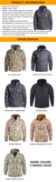 Chaqueta Térmica G8 de Camuflaje para Hombre, Chaqueta Táctica Impermeable de Alta Calidad