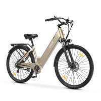 Vélo Électrique 36V 250W Step City Commuter 27,5 Pouces 7 Vitesses Frein à Disque Cadre en Alliage d'Aluminium Suspension Affichage Numérique Porte-Bagages Arrière