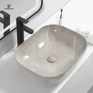 Baño lavabo cerámica mármol waschbecken arte lavado a mano fregaderos encimera lavabo