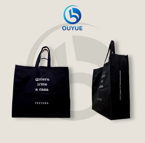 Bolsa de Compras Reutilizable Ecológica Reciclada, Bolsa No Tejida con Logotipo Personalizado Impreso en Serigrafía para Supermercado - Product Image 4