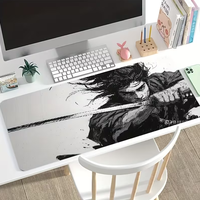 Tapis de souris conçu par les samouraïs, tapis de clavier de jeu, accessoires informatiques en caoutchouc noir, accessoires de bureau PC, adapté