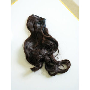 Estensione per capelli Premium con parrucchino marrone a 5 Pin per look eleganti - Product Image 1