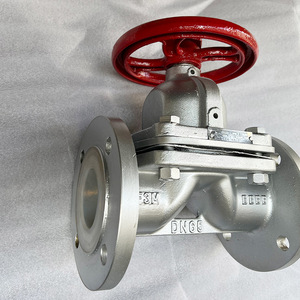 Válvula de diafragma con revestimiento de fluoropolímero DN25 1 pulgada, control manual, resistente a ácidos y álcalis - Product Image 2