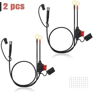 Connecteur de batterie neuf, 2 pieds, lot de 2, vers faisceau de bornes à anneau, 2 broches, pour rétrofit/mise à niveau - Product Image 2