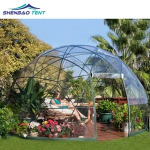 Геодезическая купольная палатка geodome nova air dome tent shape garden igloo dome tent kit для dningcafe geodes для продажи