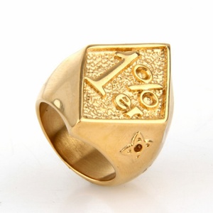 แหวนสแตนเลสสตีล 1%ER ลายหัวกะโหลกสำหรับนักขี่มอเตอร์ไซค์ แหวนนักขี่มอเตอร์ไซค์ 1%er Outlaw พร้อมเคลือบสีตามสั่ง - Product Image 4