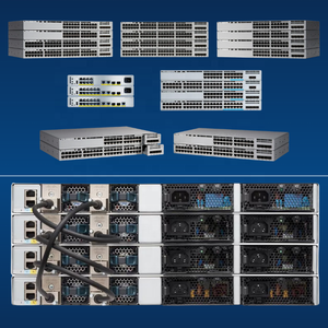 สวิตช์เครือข่าย 9300 ซีรีส์ รุ่น C9300-48P-A แบบ 48 พอร์ต PoE+ พร้อม SNMP และ QoS รองรับการเชื่อมต่อแบบ Stackable ความจุ 480 Gbps - Product Image 1