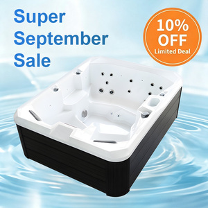 Bain à remous extérieur personnalisable Free Step pour la maison, spa de bien-être avec jets de massage, <span class=keywords><strong>jacuzzi</strong></span> extérieur - Product Image 1