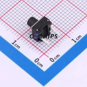 TSA06154-070B332BA Tactile Switch Through hole Component (THT),6.1x6.1mm Switch Single Pole Single Throw Round Button 1.8N 6.1mm - Product Image 2