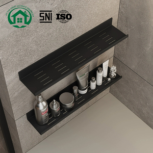 ชั้นวางของเข้ามุมห้องน้ำแบบติดผนัง Pano.V รุ่น Modern Iron - Product Image 1