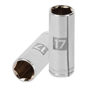 BOX 6 Douille longue de 17 mm, 6 points, entraînement 3/8 po, TRUPER - Product Image 1