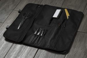 Échantillon gratuit : Sac à couteaux de chef en nylon ciré résistant aux taches, 20 poches, pour couteaux et ustensiles de cuisine - Product Image 5