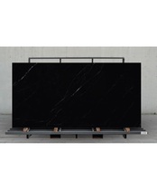 Carrelage indien 1200x2400 9mm d'épaisseur, antidérapant, en porcelaine noire polie, isolant thermique, design ACCENTS Farmhouse, pour sols et murs, villas de Dubaï