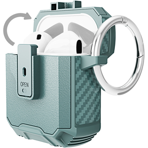 Étui de protection robuste antichoc en PC rigide à ouverture à un bouton de haute qualité pour <span class=keywords><strong>Airpods</strong></span> Pro <span class=keywords><strong>2</strong></span> 3 - Product Image 3