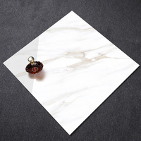 Carreaux de Sol en Céramique et Porcelaine Carrés Émaillés Polis pour Chambre et Décoration Intérieure, Prix de Gros, 60x60