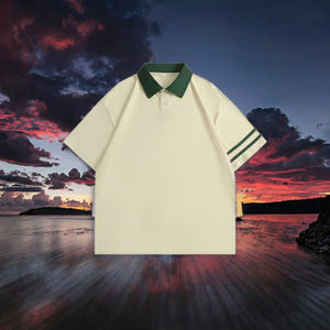 S-5XL เสื้อโปโลผ้าฝ้ายแท้, เสื้อยืดแขนสั้นปักแฟชั่นสำหรับฤดูใบไม้ผลิ/ฤดูร้อน - Product Image 2