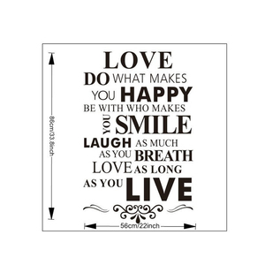 Rimovibile in pvc sala riunioni lettera cita decorazione della parete adesivi - Product Image 3