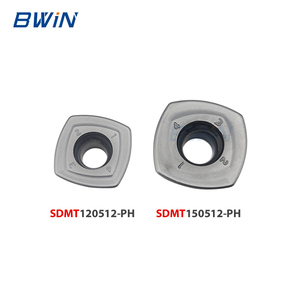 SDMT120512 SDMT150512 Plaquette de fraisage à alimentation élevée en carbure monobloc revêtue PVD, fraise à <span class=keywords><strong>face</strong></span> indexable pour l'ébavurage de l'acier - Product Image 3