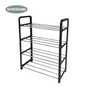 싸구려 외부 신발 보관 가정용 플라스틱 4 Tier 유틸리티 구두 랙 - Product Image 1