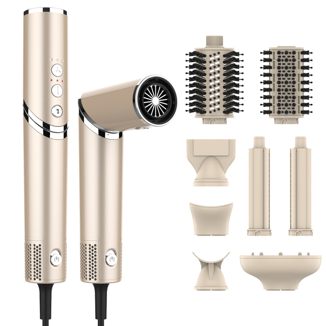 8 in 1 High-Speed Hot Air Hair Dryer Styler With Blower and Brushes for Home or Salon Use Hair Multi Styler