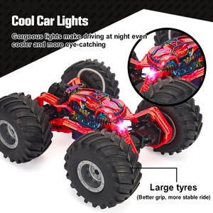 Huada Ánh Sáng Lên Phun 4WD Bánh Xe Lớn <span class=keywords><strong>RC</strong></span> Diễn Viên Đóng Thế Xe Đồ Chơi Có Thể Sạc Lại Off-Road Xoay Điều Khiển Từ Xa Xe Tải Đồ Chơi Cho Cậu Bé - Product Image 4