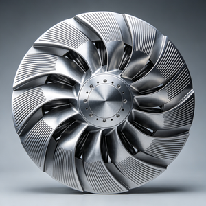 Roue de turbine en acier inoxydable usinée avec précision par CNC, composant métallique à tolérance personnalisée, pièce d'équipement industriel fabriquée en Chine - Product Image 2