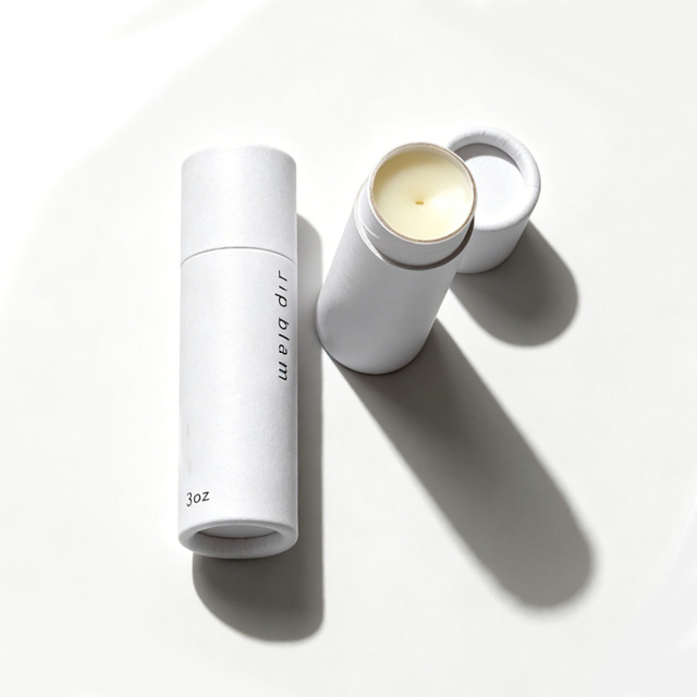 Biodegradable Eco-Friendly Recycled Craft Paper Push up Lip Balm Tube for Loose Powder & Perfume 0.3oz-2.5oz Custom Sizes