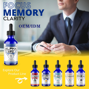 Échantillon gratuit Capsules nootropiques de soutien cérébral Concentration de la mémoire Motivation et énergie Choline liquide Alpha GPC - Product Image 2