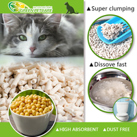 Litière pour chat TAO LUCK en tofu OEM 6L/10L/15L – Non toxique, fibres de pois et de maïs, sans poussière, faible odeur, forte capacité d'agglomération, personnalisable