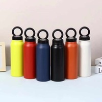 Bouteille d'eau avec couvercle magnétique, support magnétique pour téléphone portable