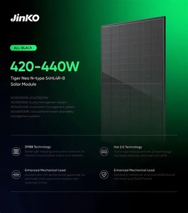 แผงโซลาร์เซลล์ TOPCon Pv Module Solar Photovoltaic กำลังไฟ 430w 420w 400w แบบกระจกสองชั้น 425W 435W 420w-445w, ชนิด N-type 54 - Product Image 1