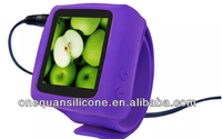Montre MP4 numérique en silicone tendance, montre MP4 pas chère