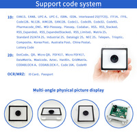 Módulo Escáner de Códigos de Barras PDF417 2D para Exteriores EMT8660B, Lector de Escaneo OCR MRZ USB TTL para Sistemas de Estacionamiento