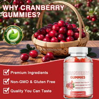 Cranberry Gummies 60 stuks 500mg Volle Fruit Cranberry Poeder Vitamine C&E voor Urine, Immuniteit en Huidverzorging Groothandel OEM