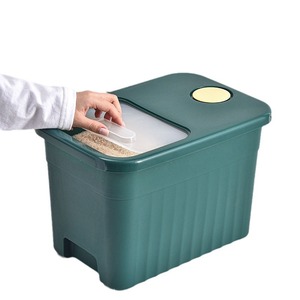 Rice Storage Box Rectangle Seal Lid Insect Proof Large Capacity Kitchen Use Plastic Container - Product Image 2