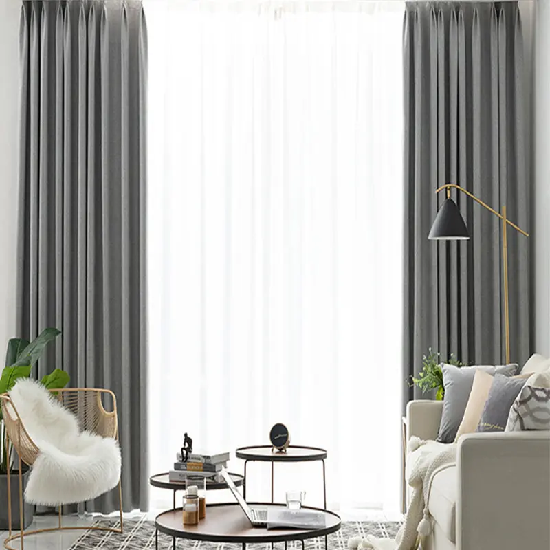 Wholesale Stock Simple Curtain Design Modern Good Curtain Fabric Curtains