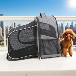 Tragbarer Reise träger rucksack für Katzen und Hunde Soft Sided mit erweiterbarer Haustier trage für Reisen - Product Image 3