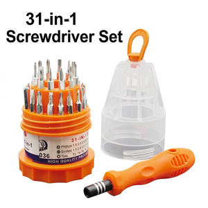 Juego de destornilladores 31 en 1 multifuncional, kit de herramientas de reparación de teléfonos con puntas cruzadas Torx - Product Image 1