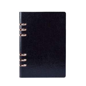 Cubierta planificadora de negocios ejecutiva A5, carpeta de anillas con logotipo personalizado, cuaderno, tapa dura de cuero, A6, A7, 6 - Product Image 1