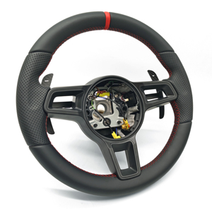 Volante para <span class=keywords><strong>Porsche</strong></span> en Oferta, con Cuero Completo y Agarre de Cuero Perforado, Compatible con <span class=keywords><strong>918</strong></span>, 911, <span class=keywords><strong>Boxster</strong></span>, 981 - Product Image 2