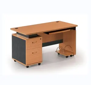 China Manufacturer Supply Custom Woodiness+Iron Luxury Office Table Desks Wood Sets