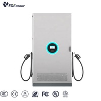 Station de recharge rapide DC extérieure 120 kW avec stockage de batterie, chargeur EV intelligent OCPP, CCS CHAdeMO